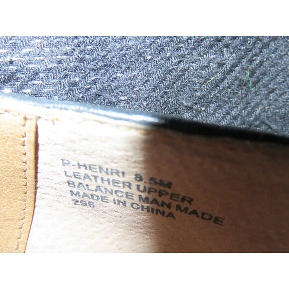 Steve Madden Henri Black Leather Upper Embellished Studded Slip On Loafers sz 8 - Picture 11 of 11